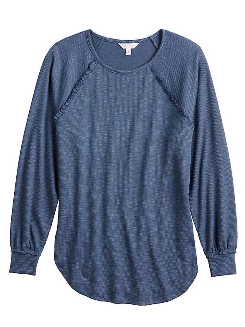 LC Lauren Conrad Raglan Ruffle Sleeve Tunic Plus Size